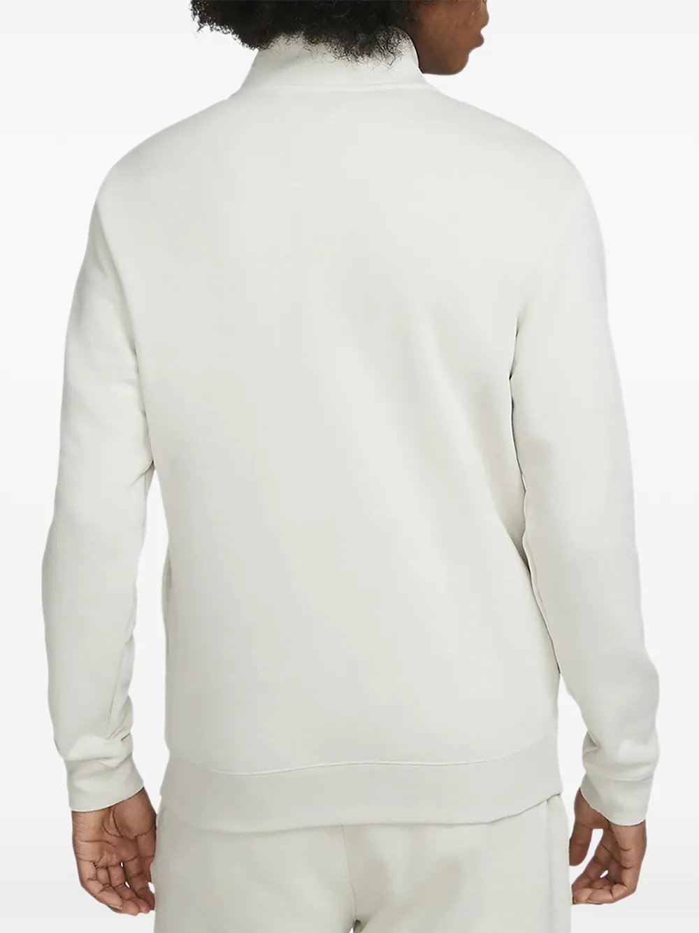 Nike Sportswear Club trui met halve rits Beige