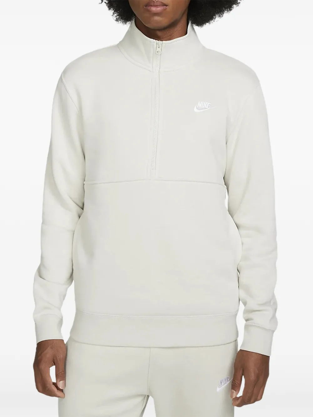 Nike Sportswear Club half-zip sweater - Nude