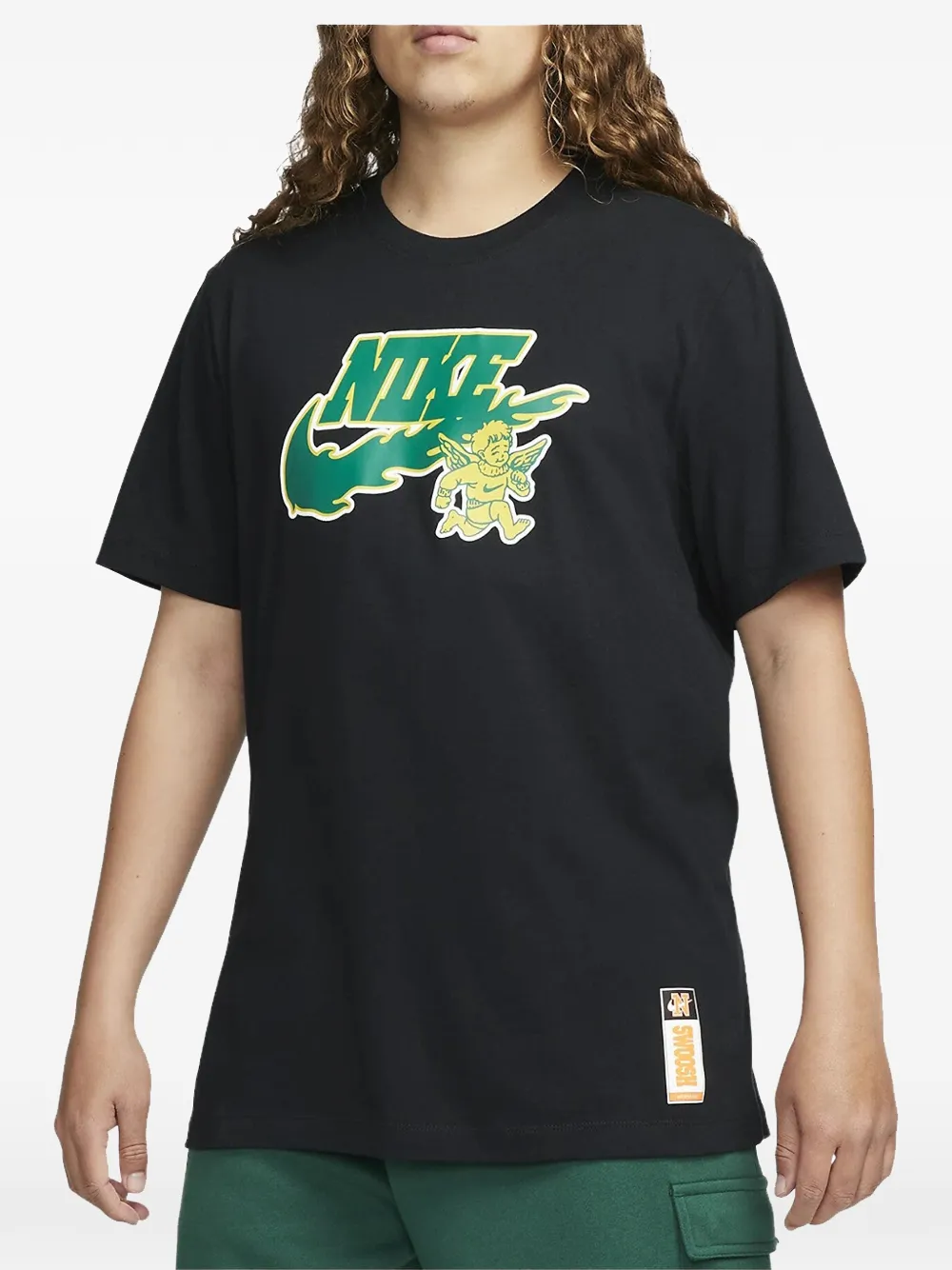 Nike Cherub-print T-shirt - Schwarz