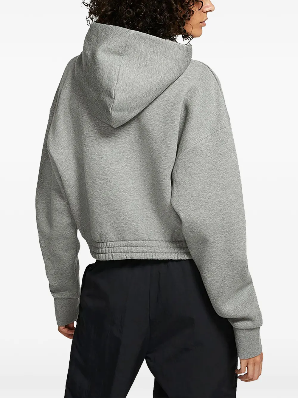Nike Icon Clash cropped hoodie Grijs