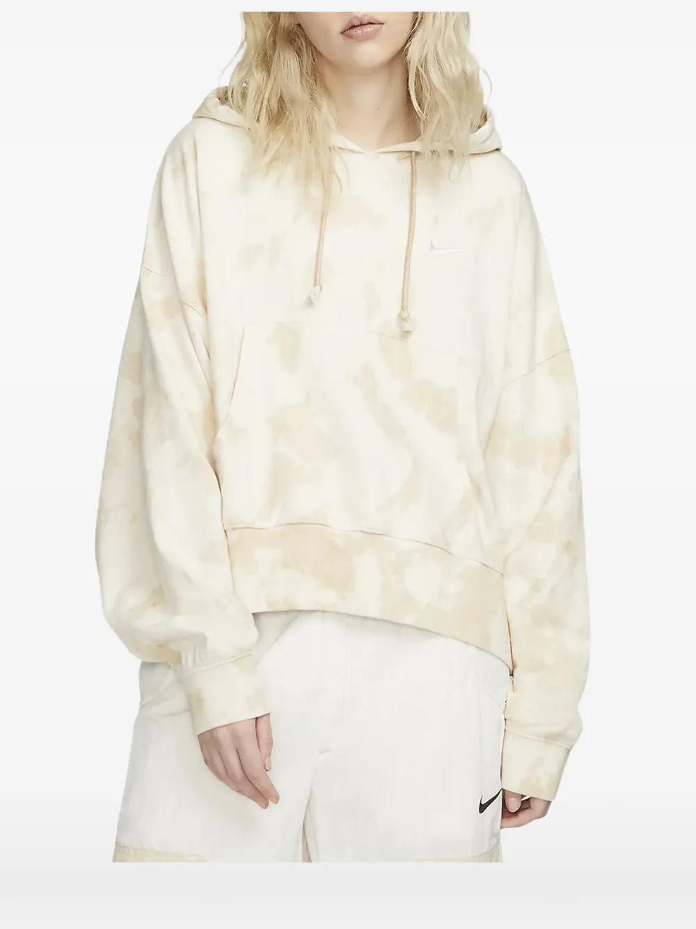 Nike washed tie-dye hoodie - Nude