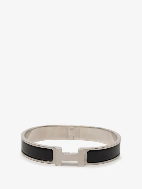 Hermès Pre-Owned pulsera fina esmaltada con cierre de clip en H 2000-2025