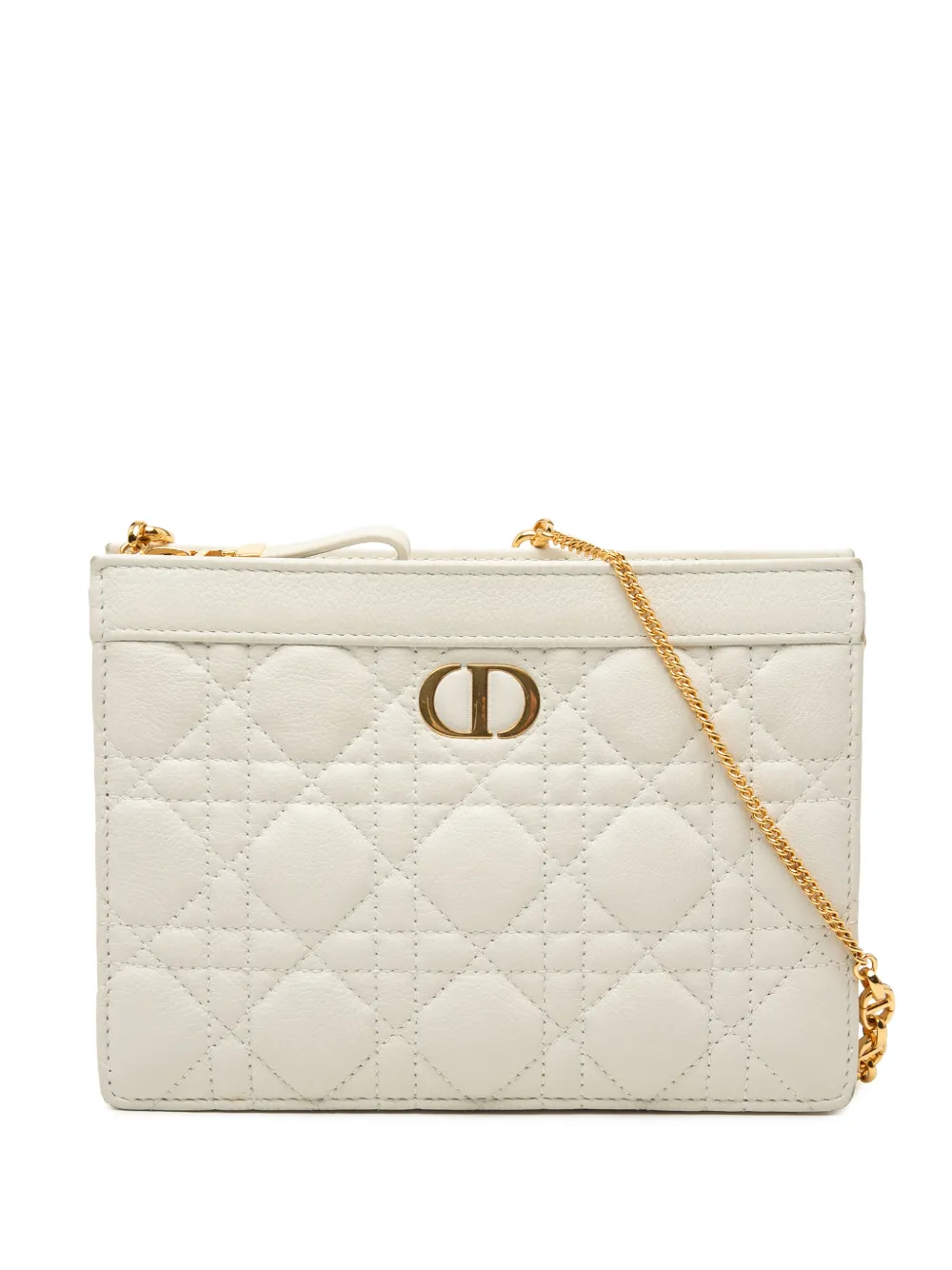 Christian Dior Pre-Owned 2021 Supple Cannage Calfskin Caro Every Dior Pouch crossbody bag - Weiß