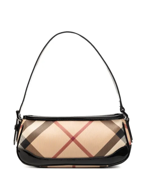 Burberry Pre-Owned Supernova Newbury 格纹涂层帆布单肩包（2000-2017年典藏款）