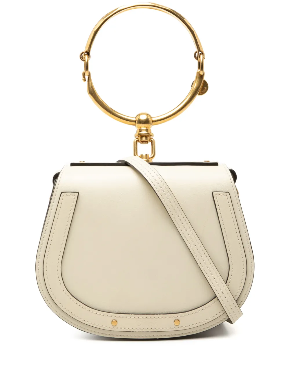 Chloé Pre-Owned 2010-2026 Small Leather Nile Bracelet satchel - Bianco