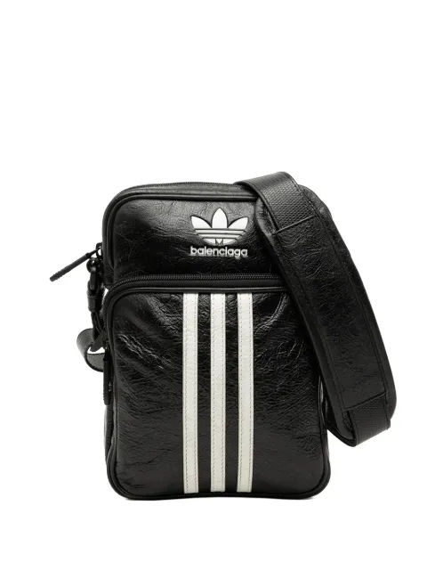 Balenciaga Pre-Owned 2022-2023 Adidas Small Lambskin Messenger Bag crossbody bag