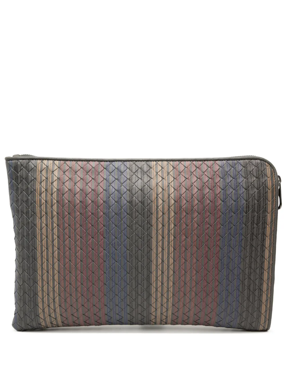 Bottega Veneta Pre-Owned 2012-2026 Nappa Intrecciato Stripe Document Case clutch bag - Multicolore