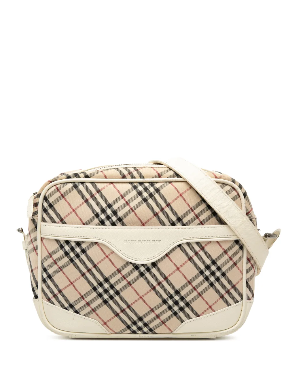 Burberry Pre-Owned 2000-2017 Nova Check Canvas crossbody bag - Weiß