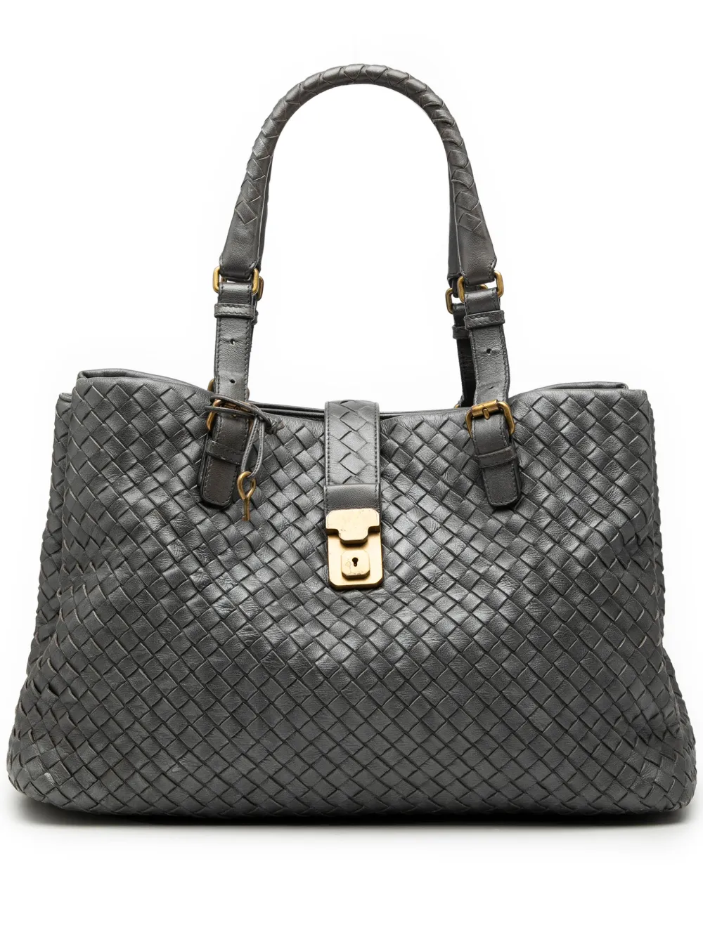 Bottega Veneta Pre-Owned 2007 Medium Nappa Intrecciato Roma tote bag - Grey