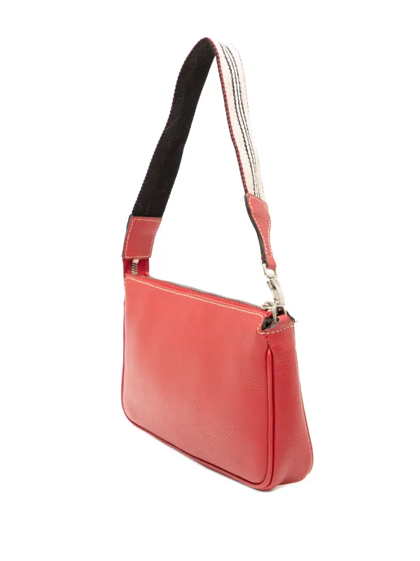 Burberry Pre-Owned 2018-2023 レザー ショルダーバッグ | レッド 