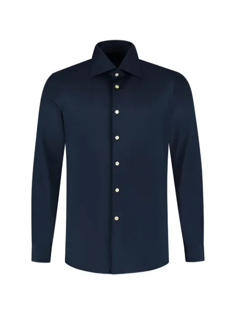 Kiton spread-collar button-up shirt