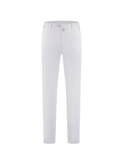 Kiton elasticated-waistband logo-patch trousers