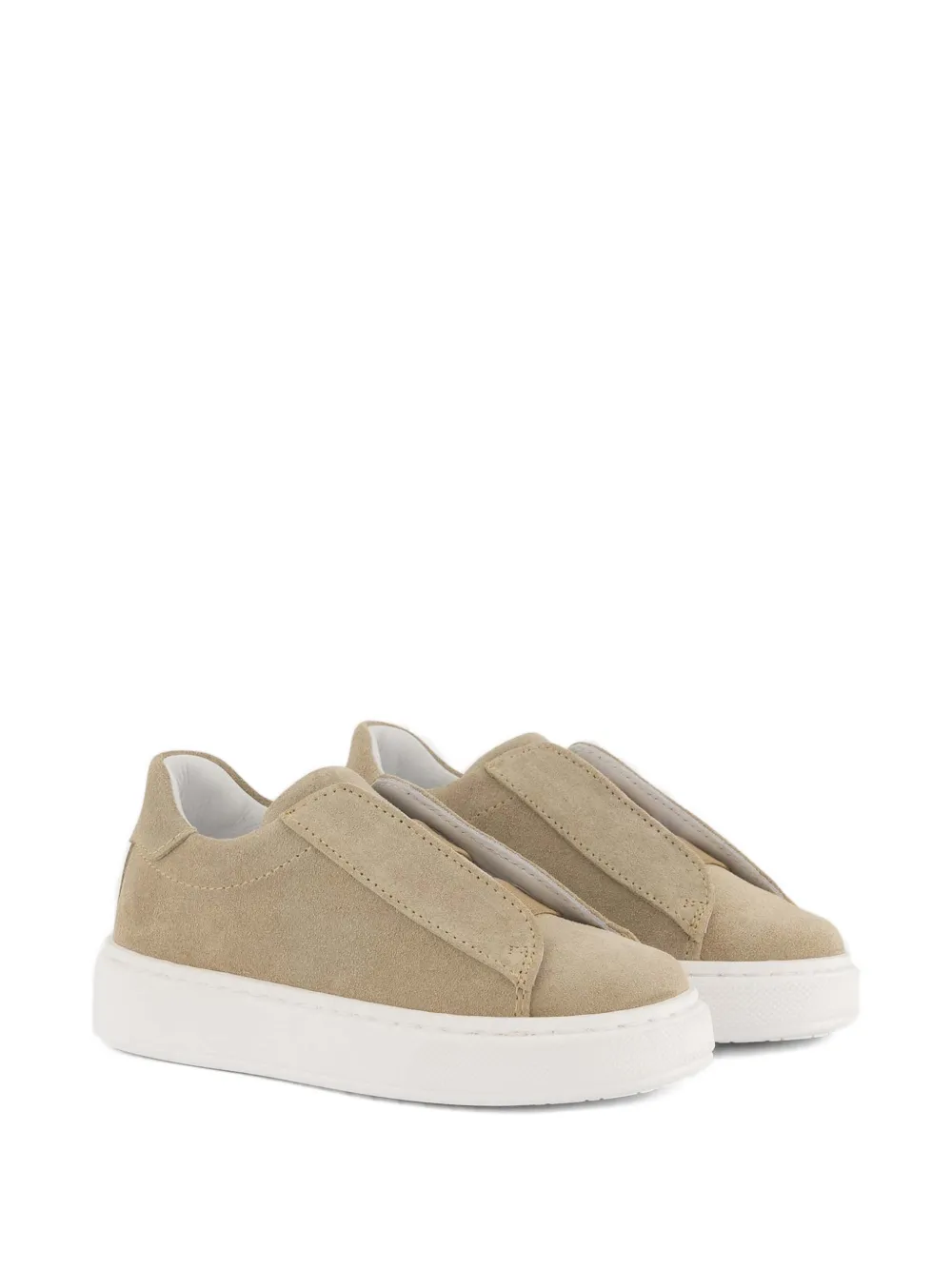 Andrea Montelpare suede slip-on sneakers Beige