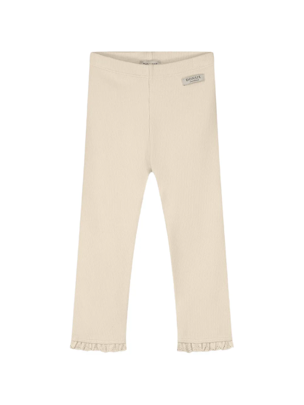 Donsje Affy ribbed ruffled-cuff trousers - Toni neutri