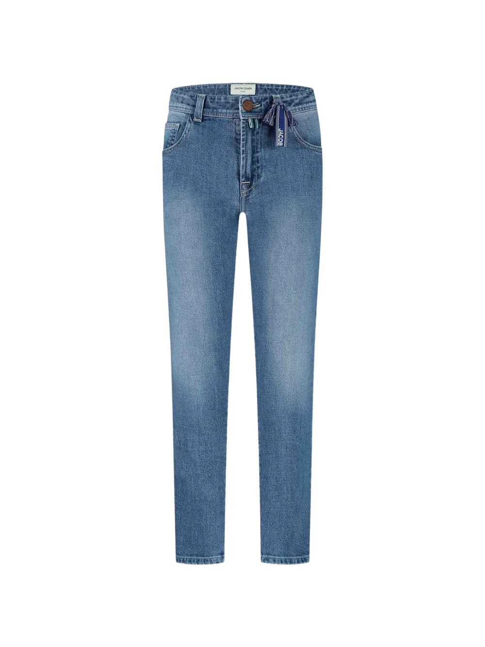 Jacob Cohen Junior faded-effect whiskered jeans - Blu