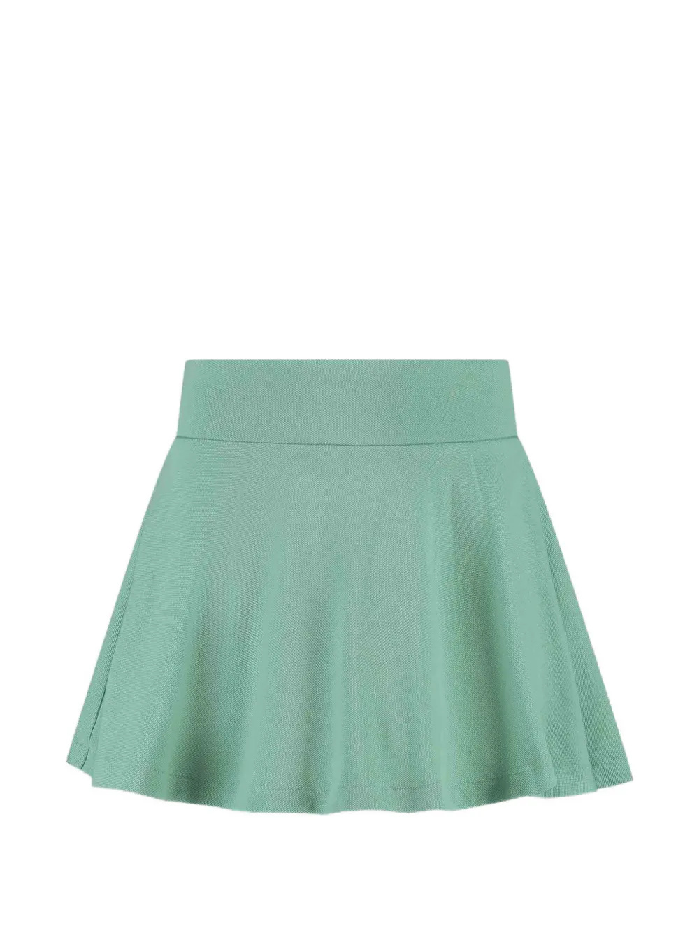 POLO RALPH LAUREN KIDS logo-embroidered piqué skirt - Verde