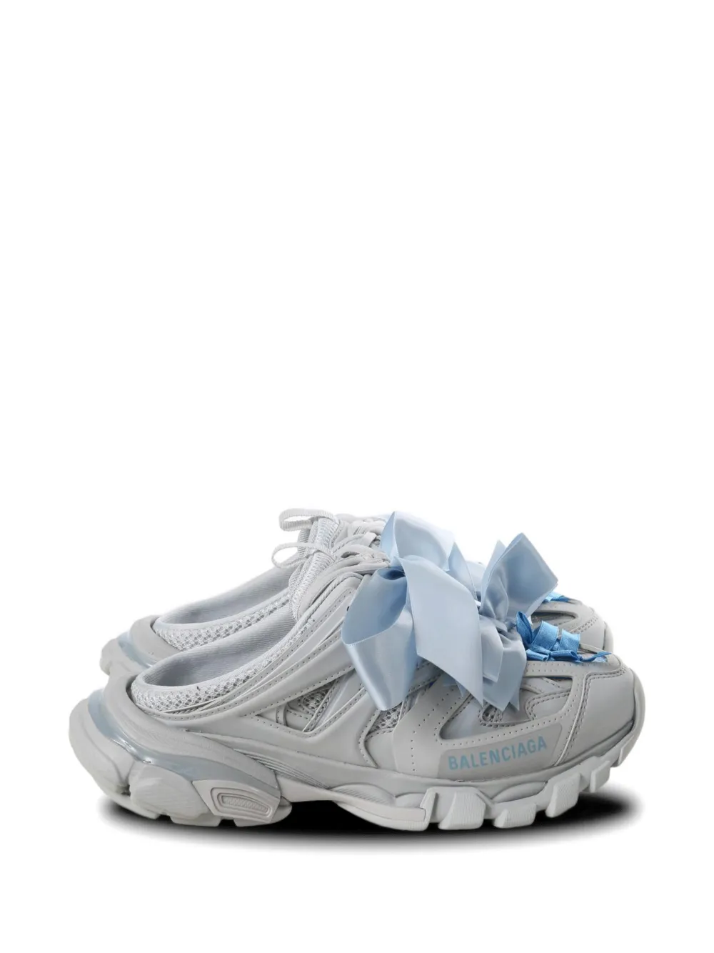 Balenciaga bow-detail mules - Grigio