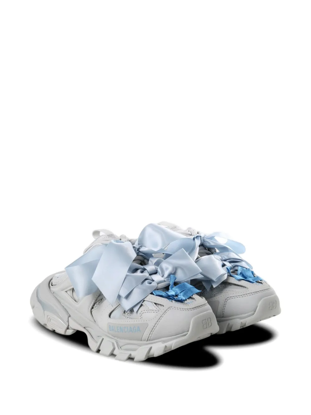 Balenciaga bow-detail mules Grijs