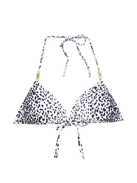 Heidi Klein top de bikini con animal print