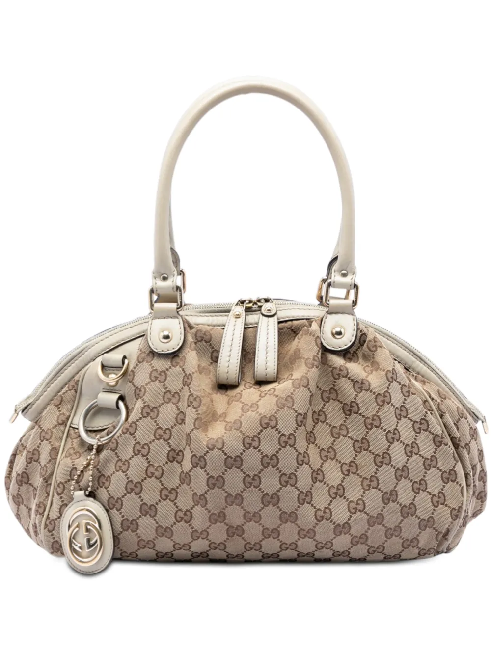 Gucci Pre-Owned 2016-2025 GG Canvas Sukey satchel - Bianco