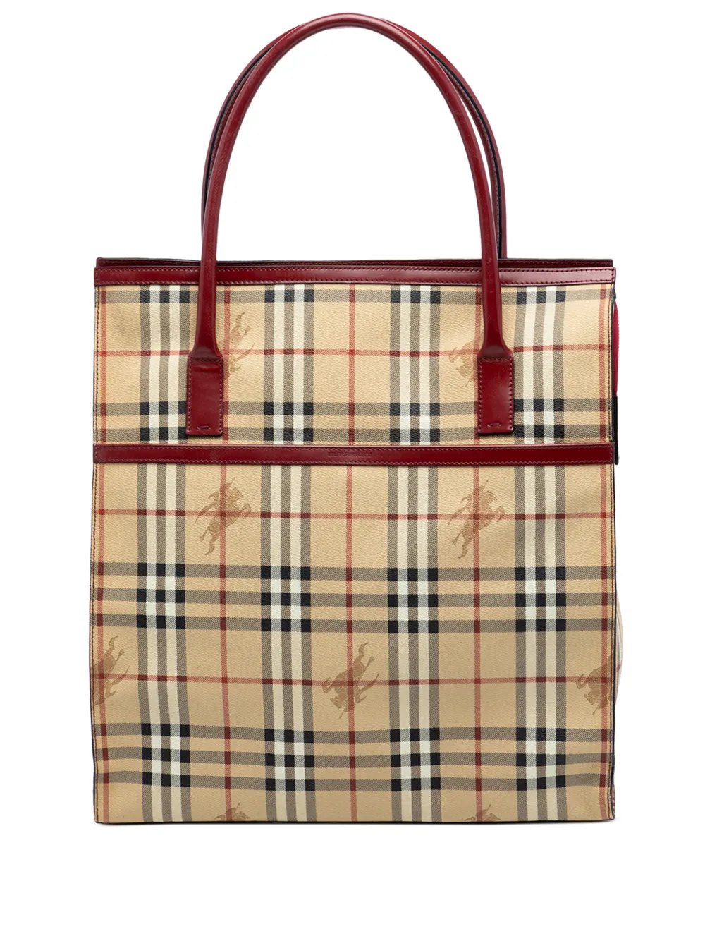 Burberry Pre-Owned 2000-2017 Haymarket Check Coated Canvas tote bag - Rot