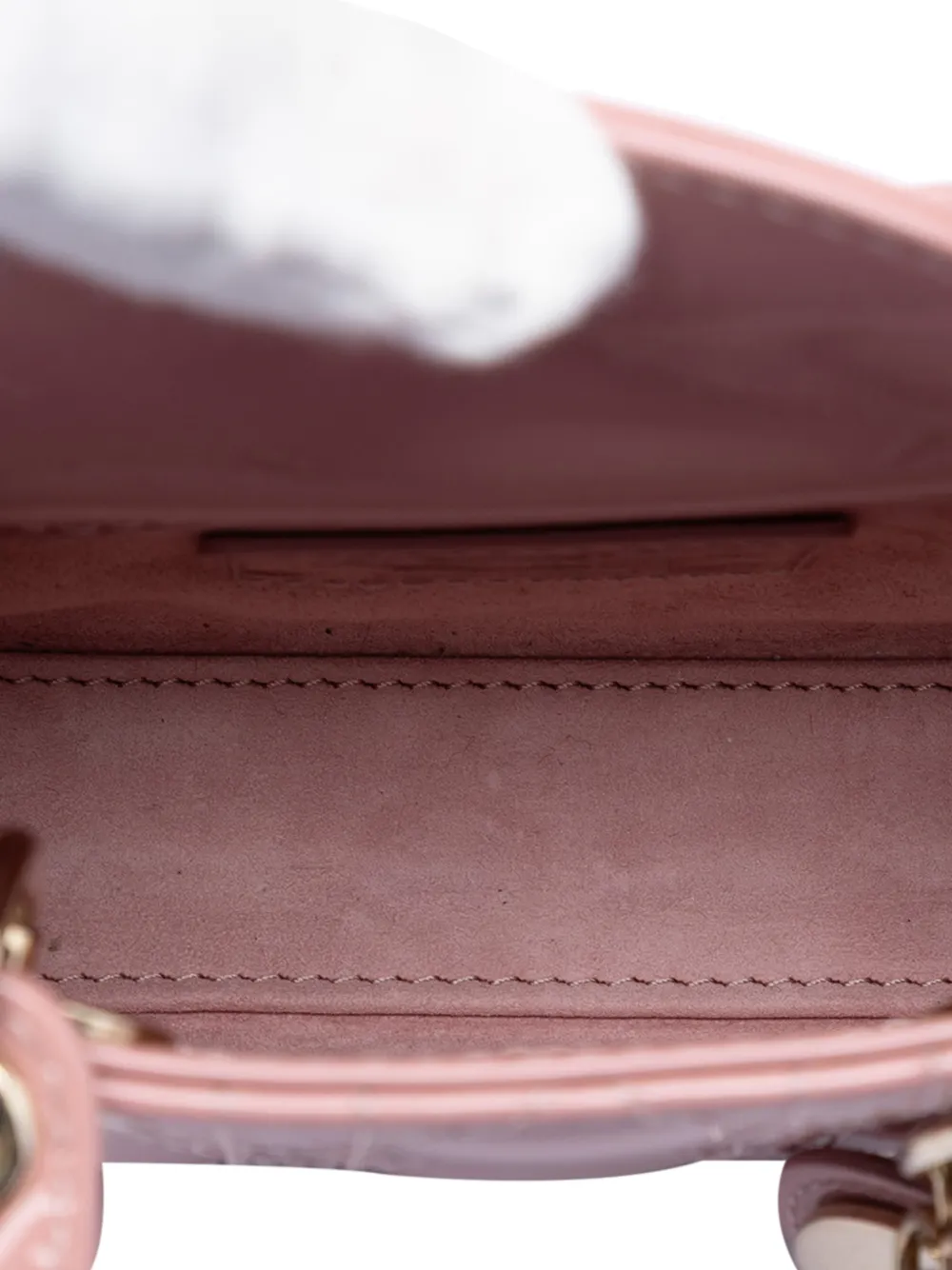 Christian Dior Pre-Owned 2022 マイクロ パテント カナージュ レディ