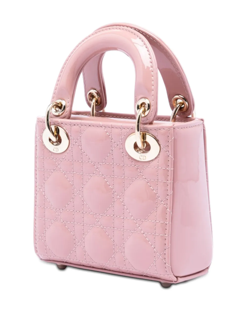 Christian Dior Pre-Owned 2022 マイクロ パテント カナージュ レディ