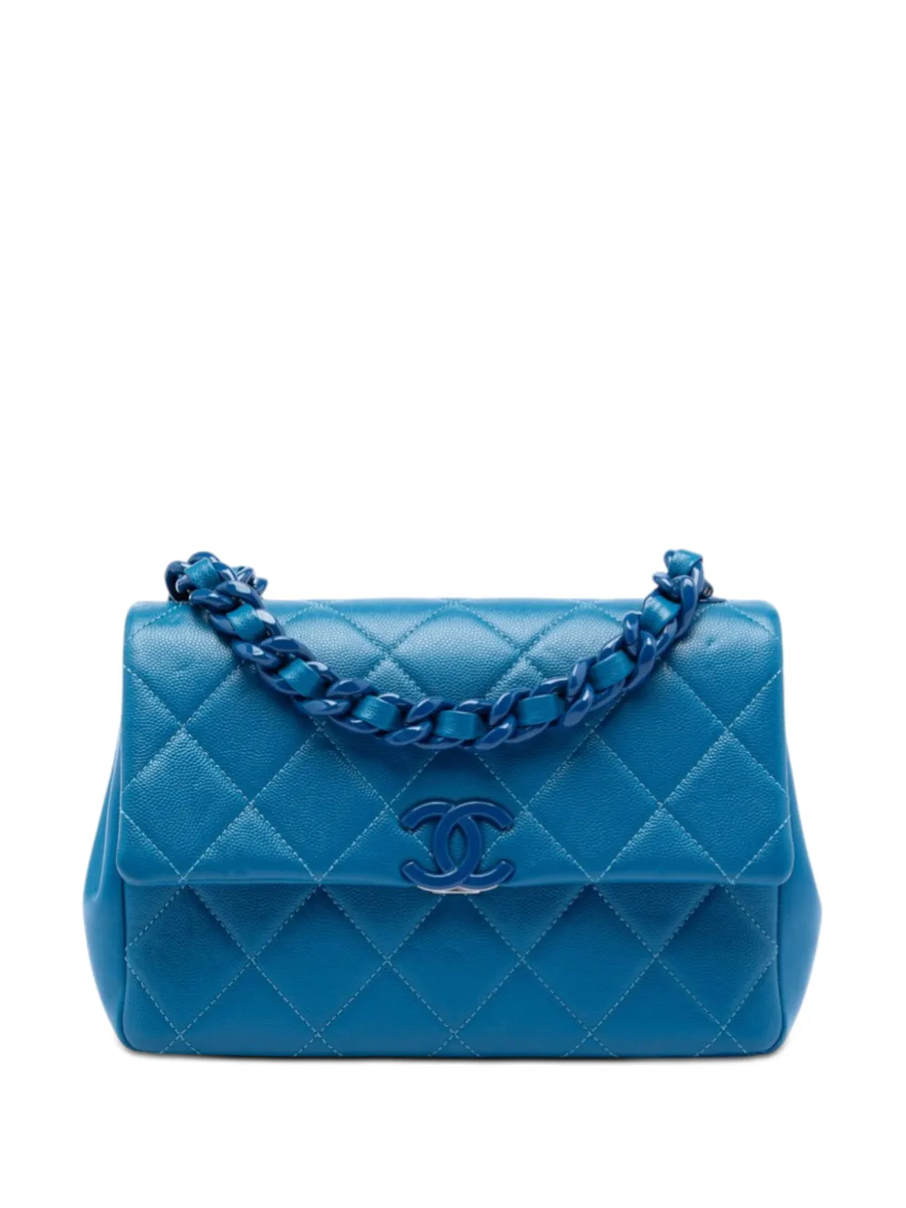 CHANEL Pre-Owned 2020 Medium Caviar My Everything Flap crossbody bag - Blu