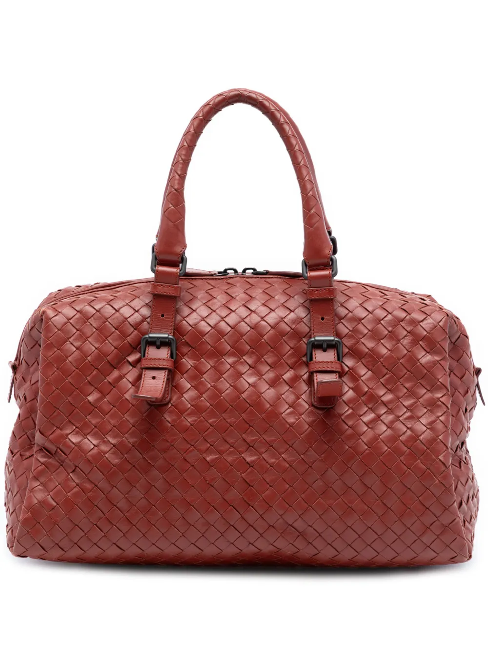 Bottega Veneta Pre-Owned 2012-2025 Nappa Intrecciato boston bag - Rosso