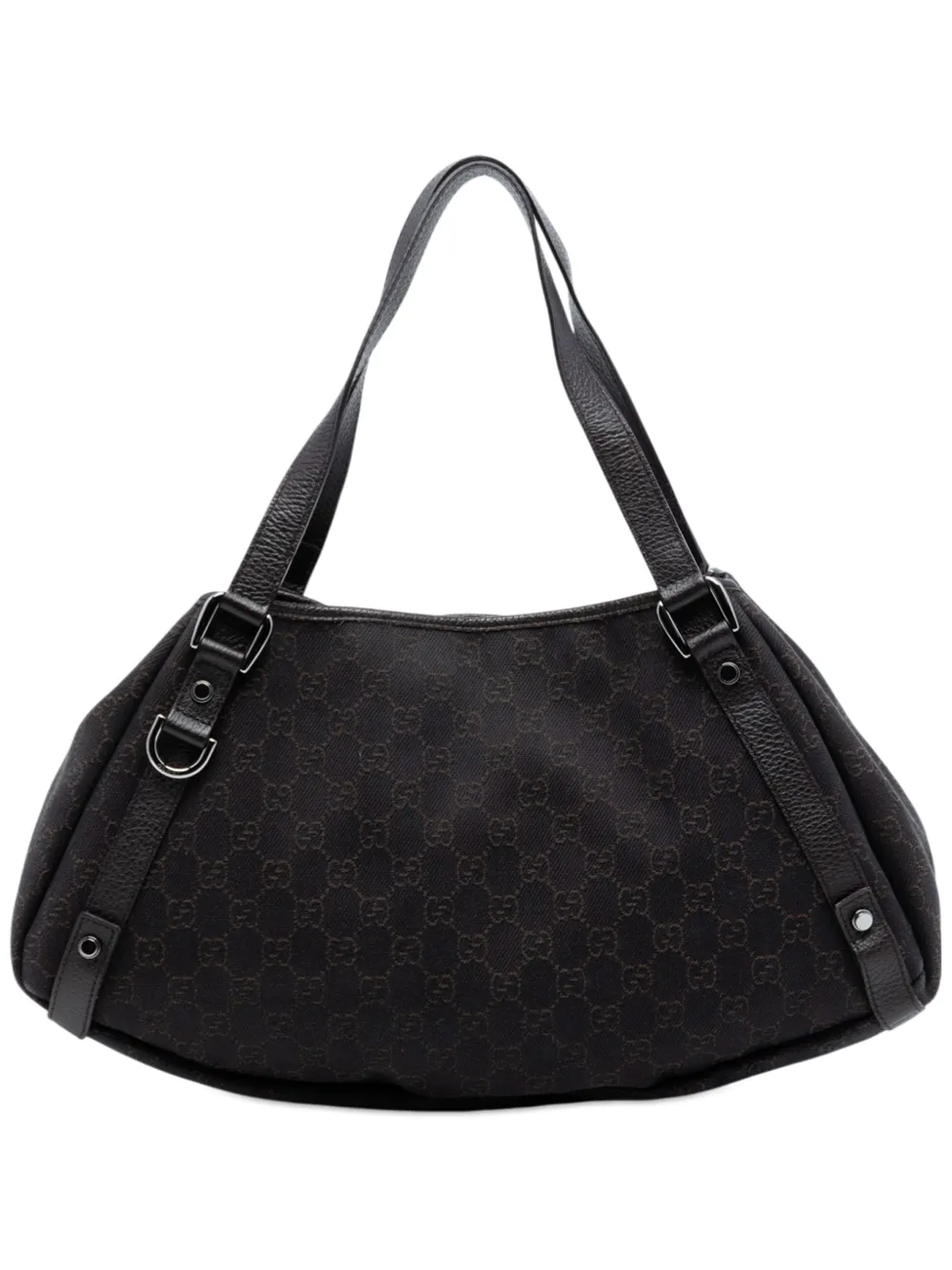 Gucci Pre-Owned 2016-2025 GG Denim Abbey D Ring tote bag - Marrone