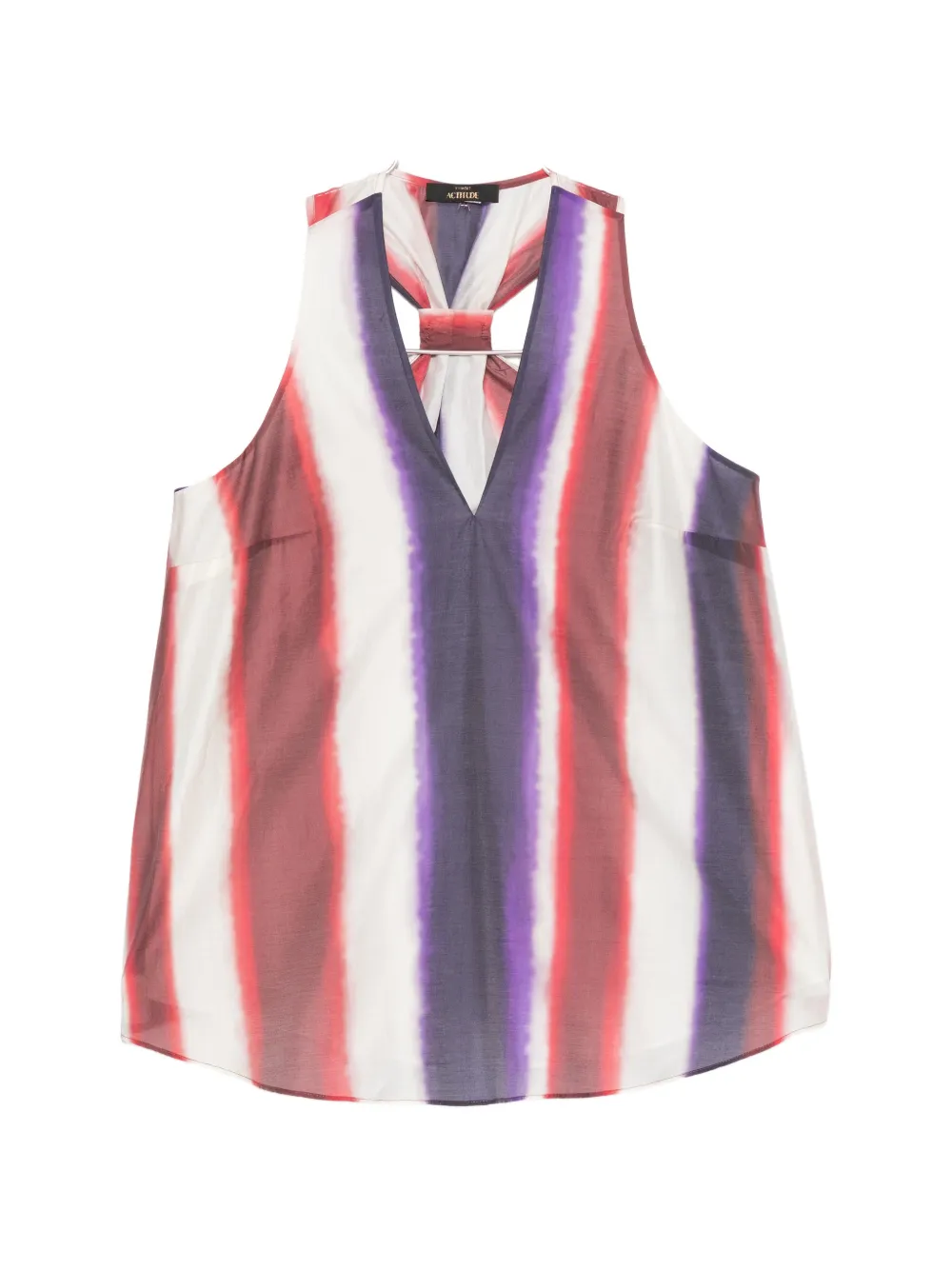 TWINSET striped racer-back top - Rosso