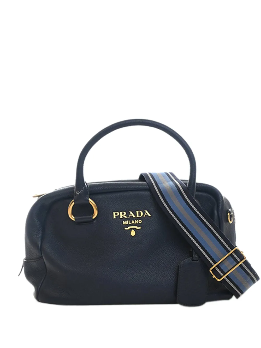 Prada Pre-Owned 2000-2026 Vitello Phenix Bauletto satchel - Blu