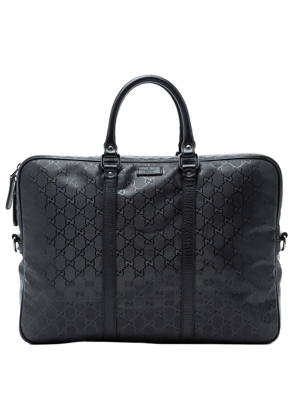Gucci Pre-Owned 2016-2026 GG Imprime business bag - Nero