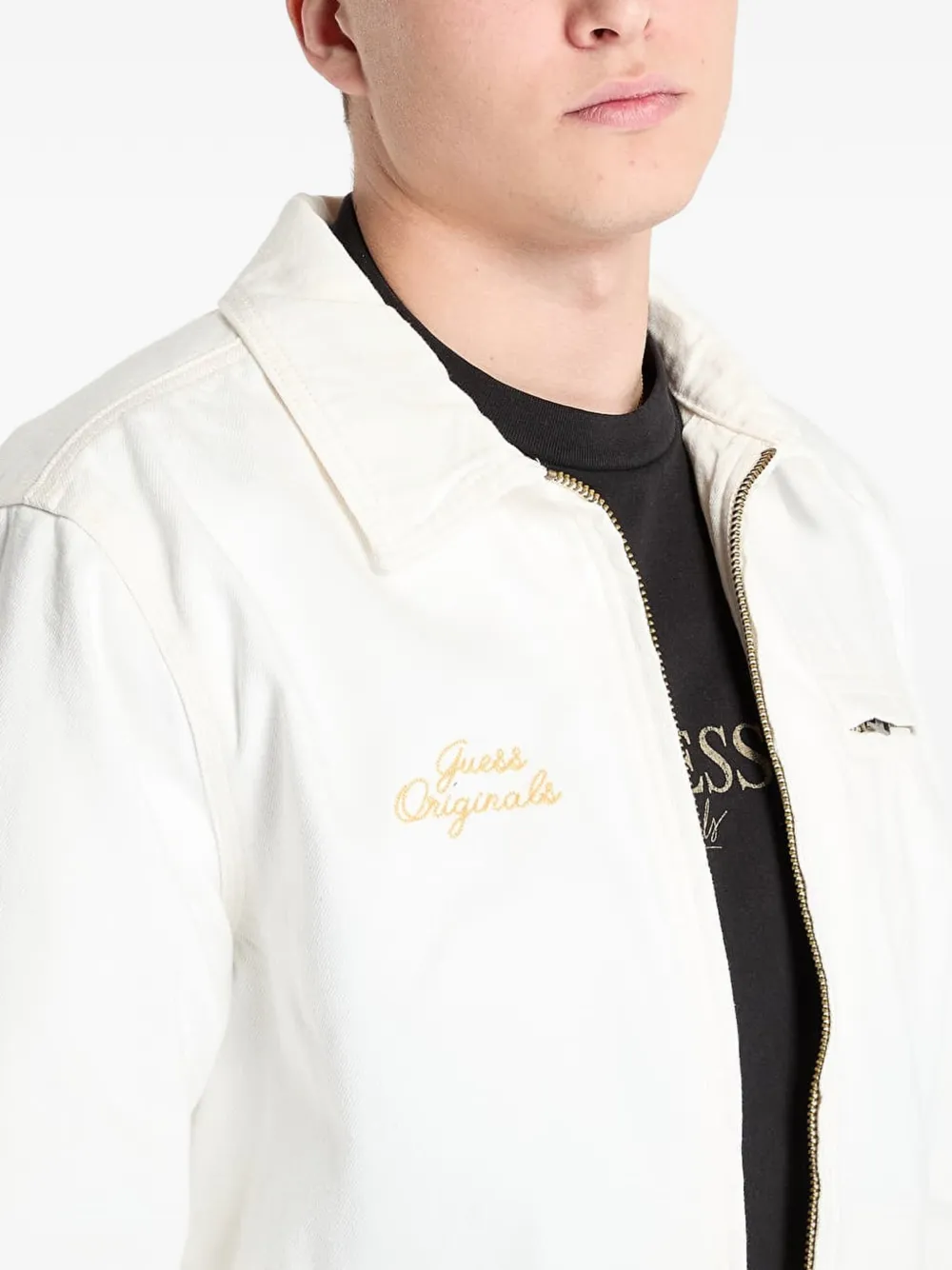 GUESS USA Jack met borduurwerk Beige