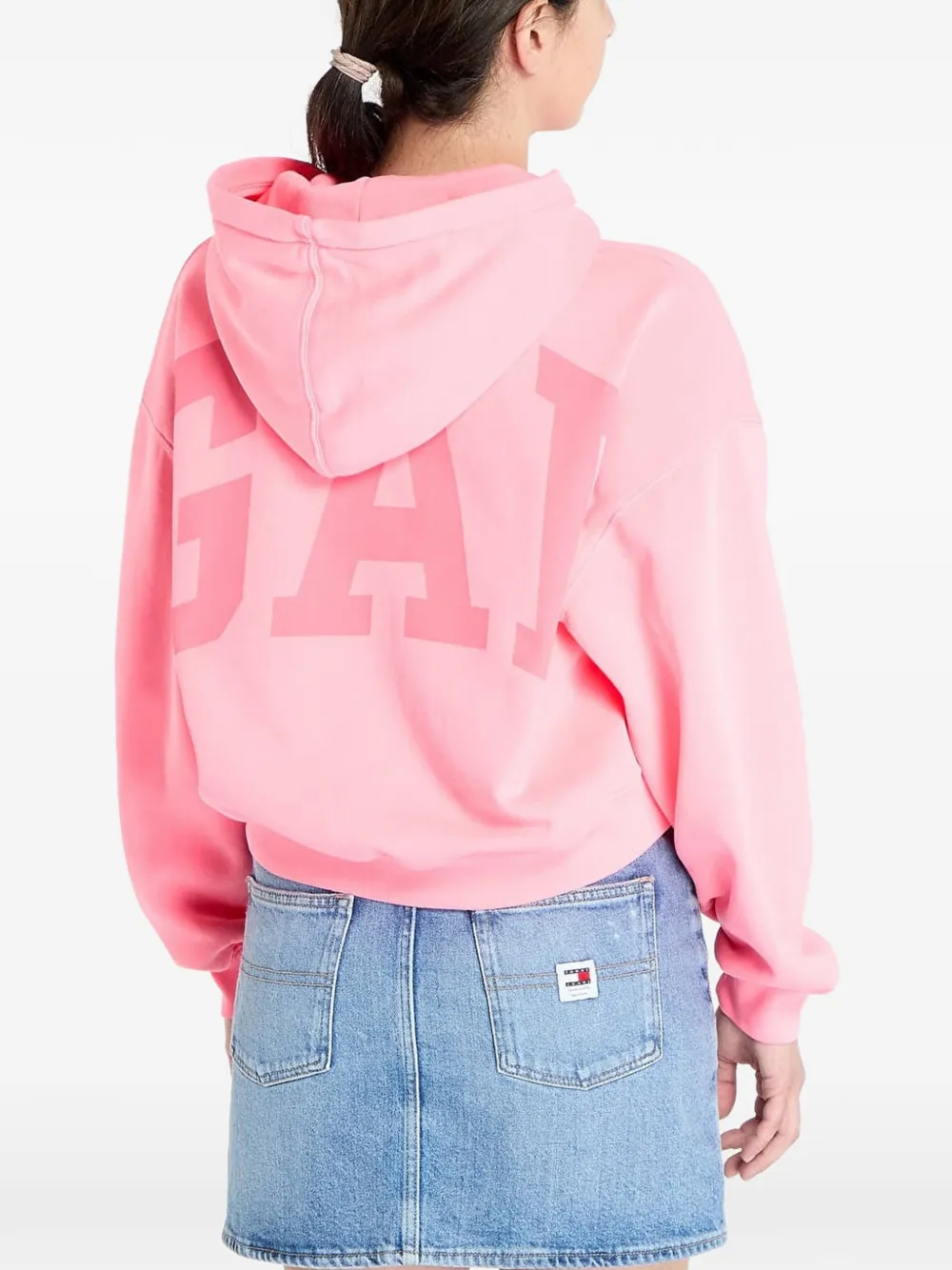  Gap Sudadera Con Capucha Y Logo - Rosa 
