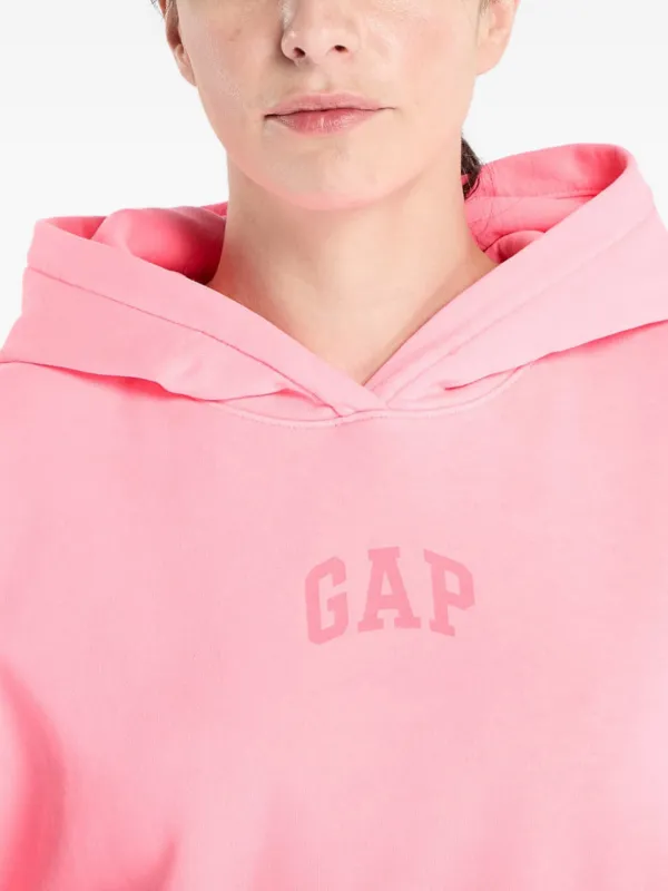 ヘビーウェイトタイムズスクエアGAPロゴパーカー　ピンクS GAP ロゴ パーカー | ピンク | FARFETCH JP