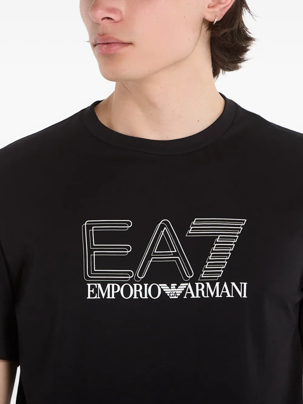 Ea7 Emporio Armani Visibility T-shirt met logoprint Zwart