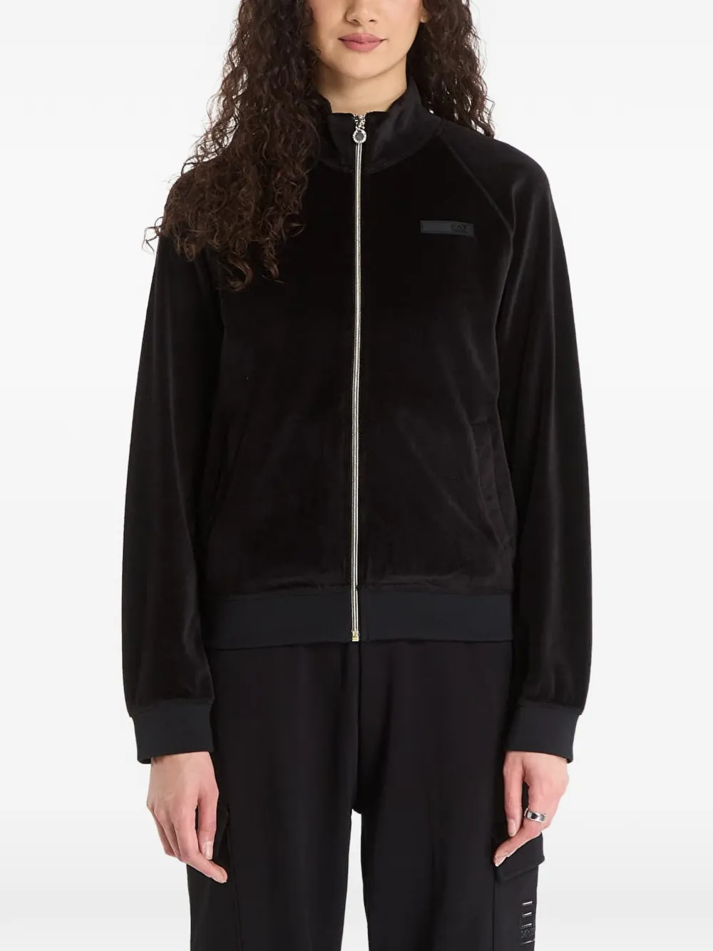 Ea7 Emporio Armani zip-up sweatshirt - Schwarz