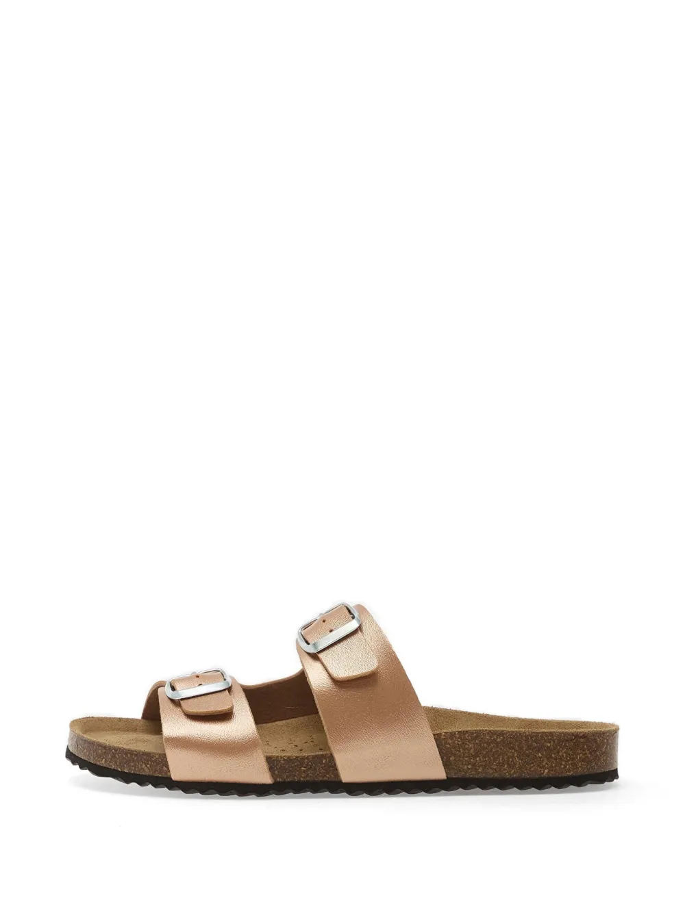 Geox Metallic Buckle-strap Sandals In Pink