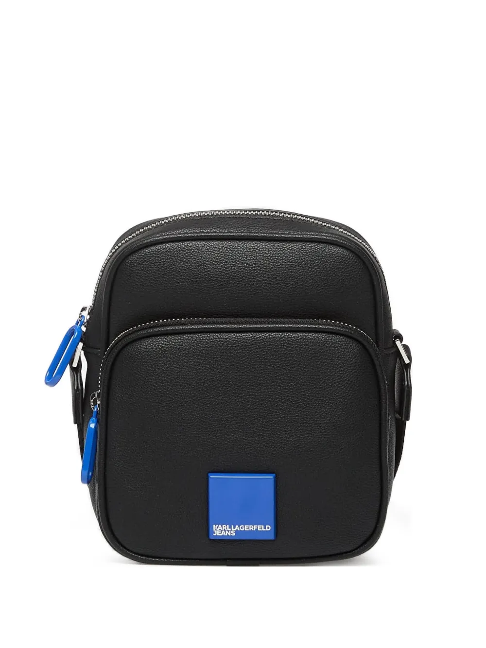 Karl Lagerfeld Jeans logo-patch messenger bag - Nero