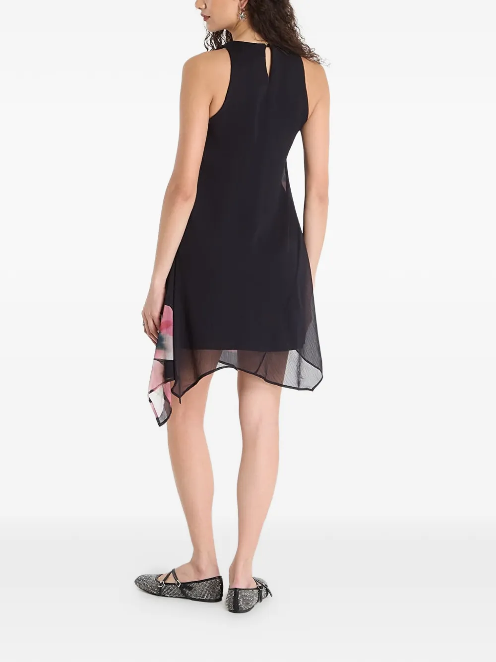 Desigual Mini-jurk met bloemenprint Zwart