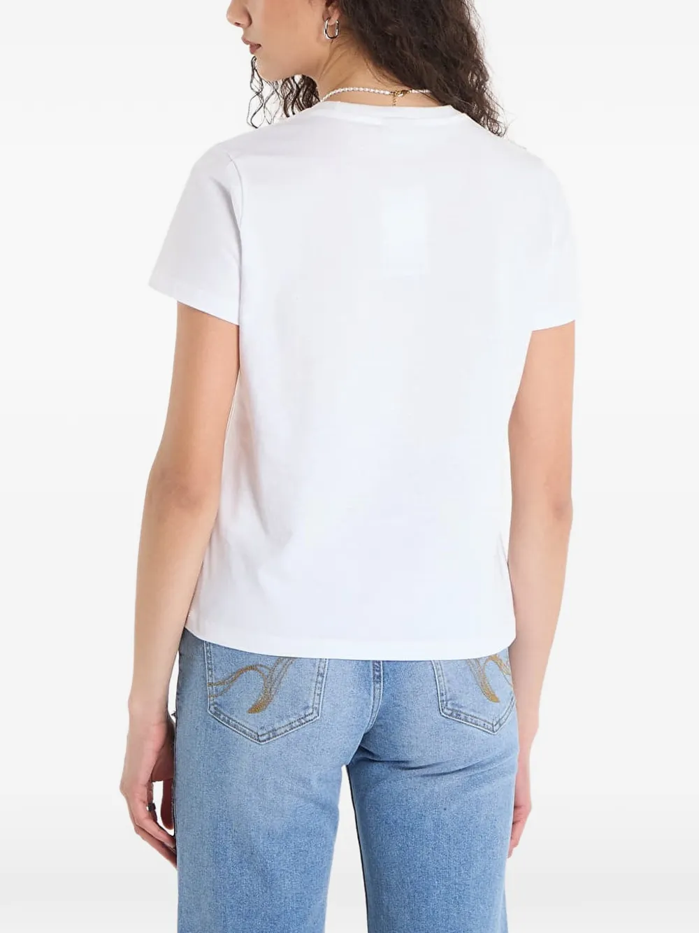Desigual T-shirt met bloemenprint Wit