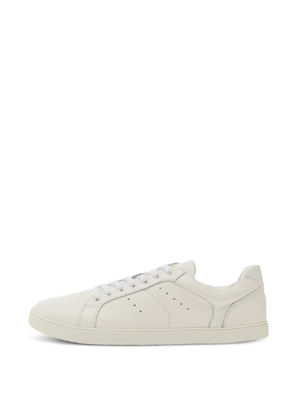 GROUNDS Perforated Leather Sneakers | Neutrals | FARFETCH CA