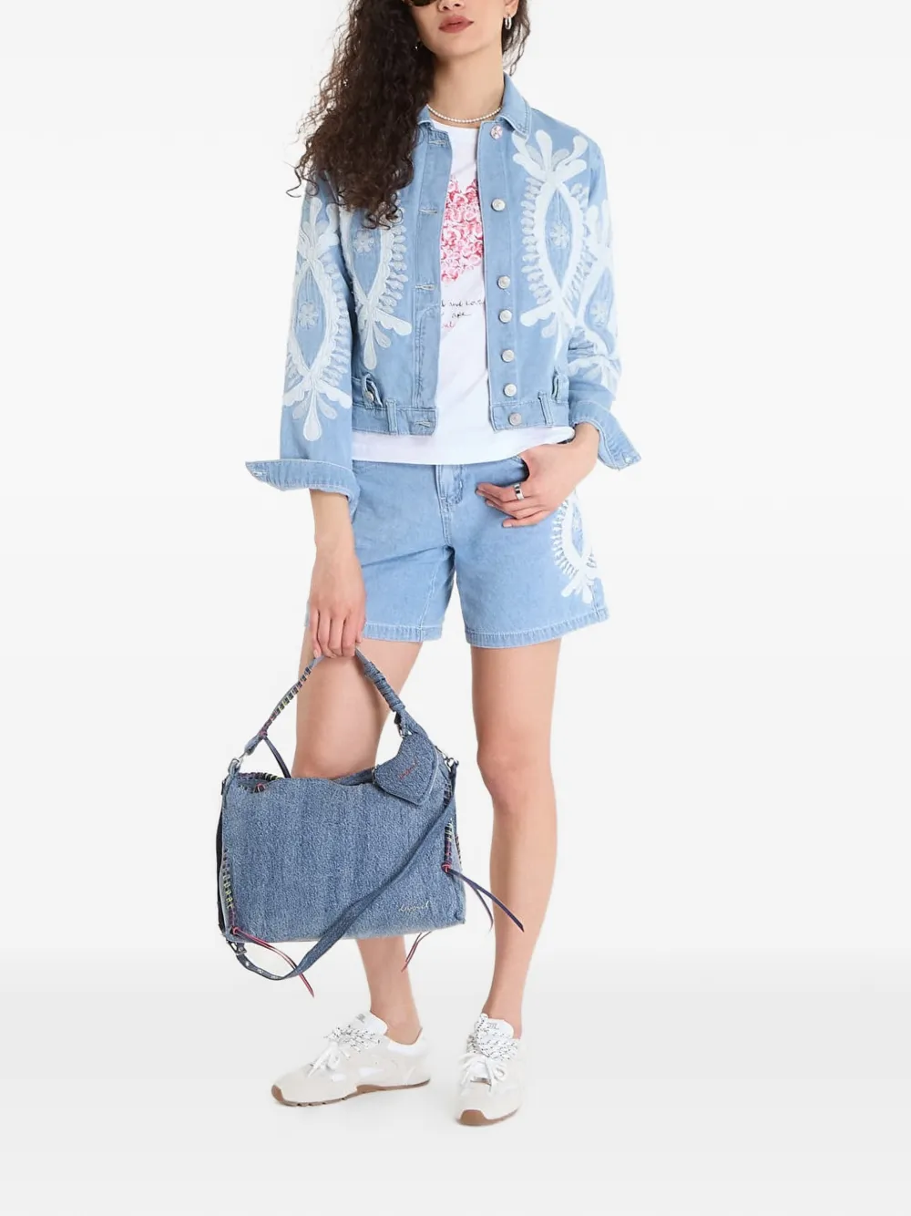 Desigual Denim jack Blauw