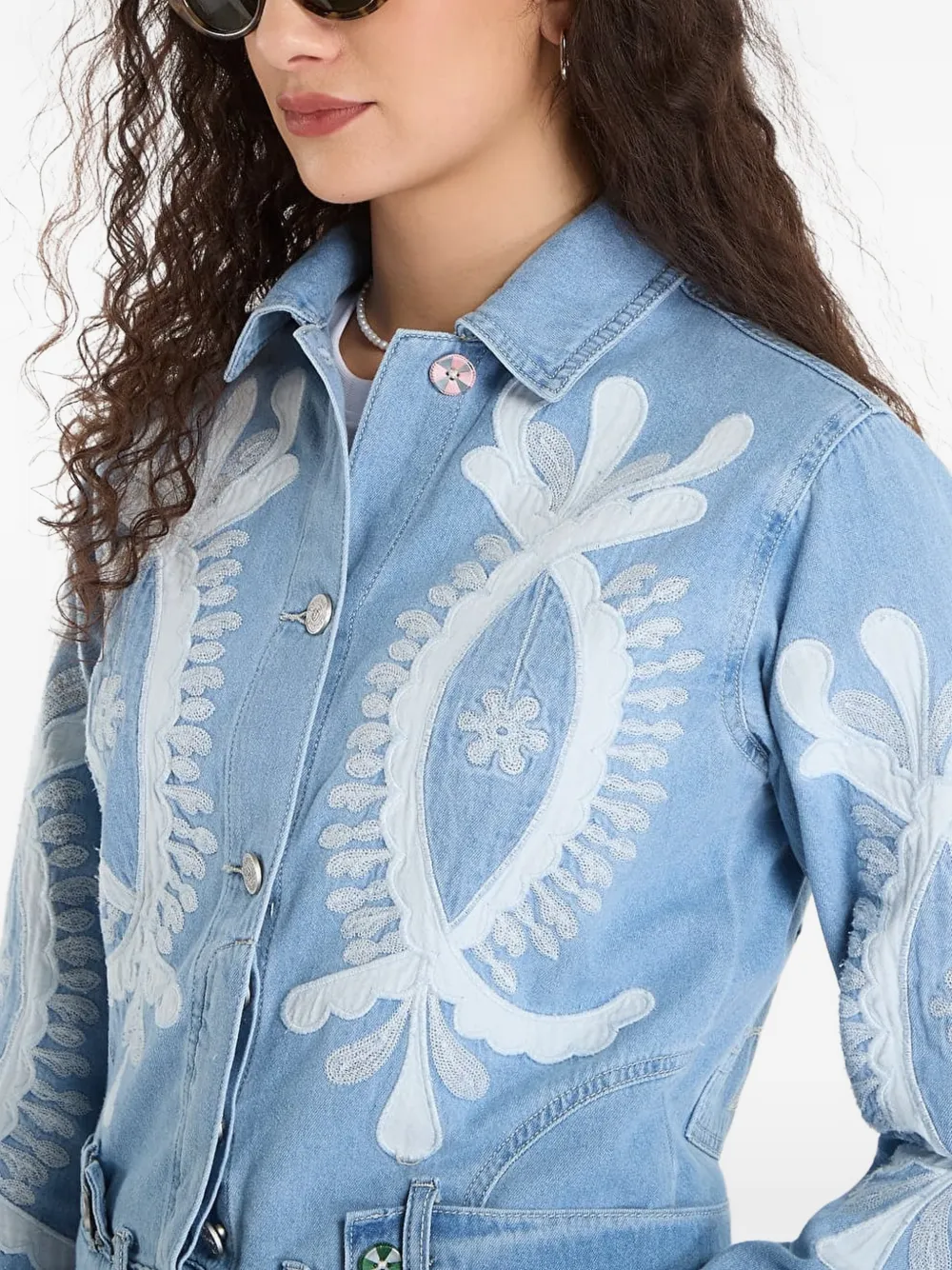 Desigual Denim jack Blauw