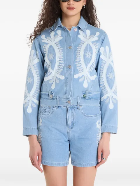 Desigual embroidered denim jacket