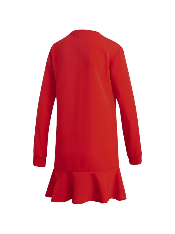 adidas red dress long sleeve Graphic Football Jersey Dress