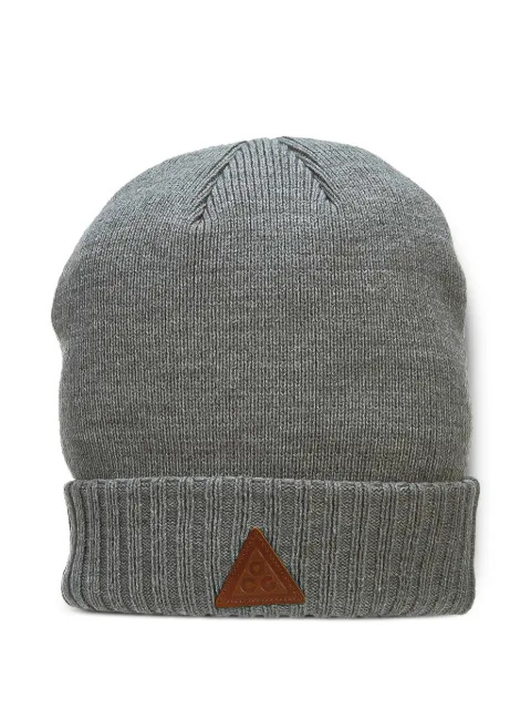 Nike ACG logo-patch cuffed beanie hat