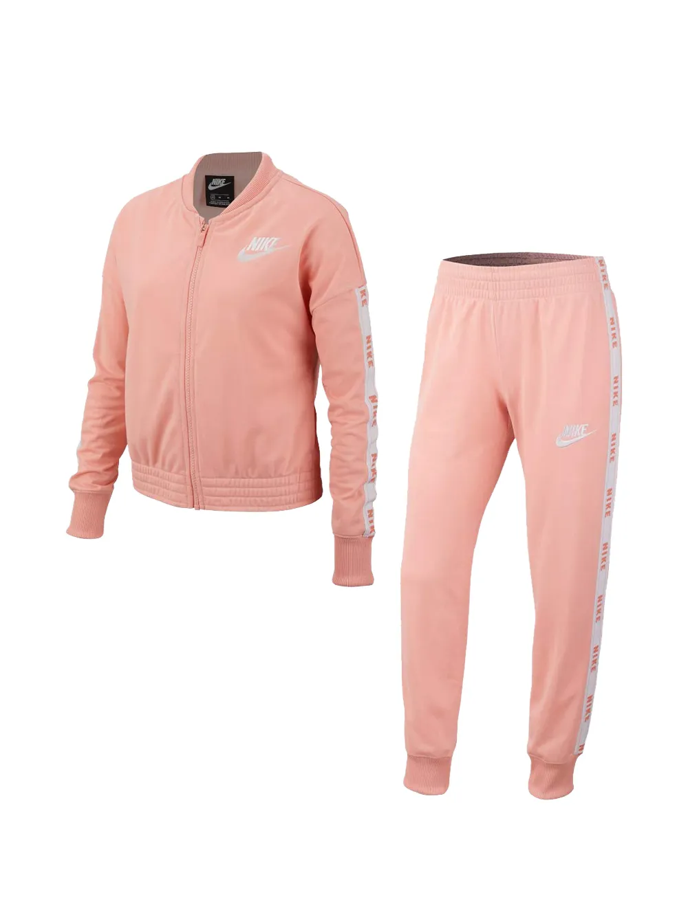Nike Kids logo-tape tracksuit - Rosa