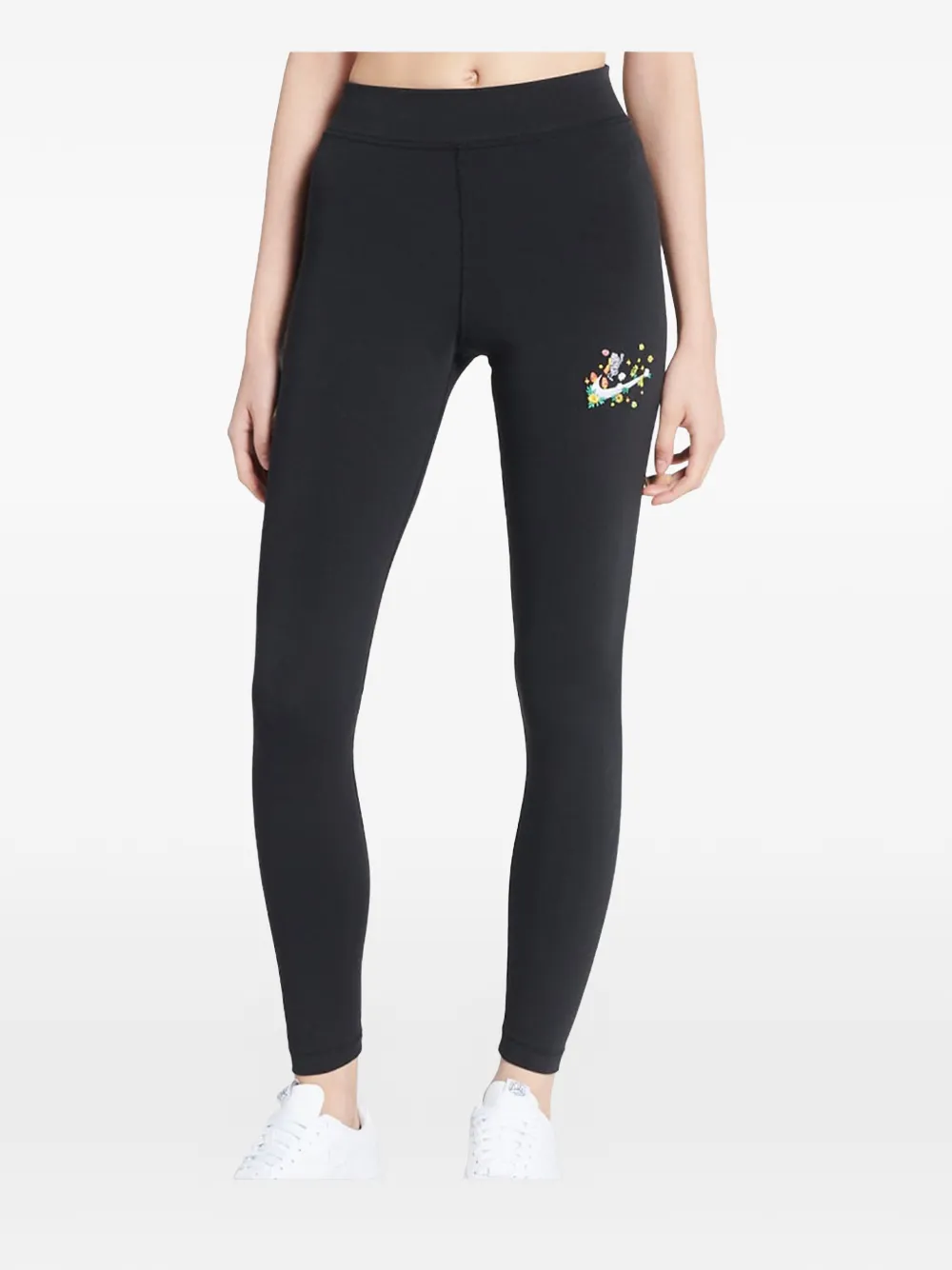 Nike Dri-fit Swoosh Run 7/8 leggings - Schwarz